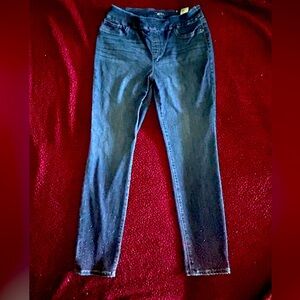 Chico’s jegging size 1.5R (10/12) with embellished legs EUC